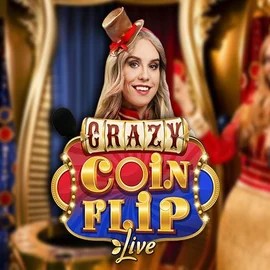 Live Casino logo of Crazy Coin Flip from Evolution at Wild Robin Casino
