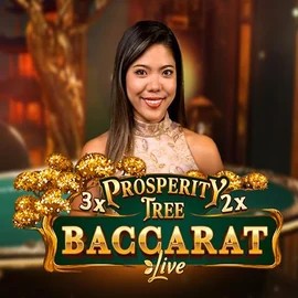 Prosperity Tree Baccarat slot visual from Evolution available on wildsrobin.it