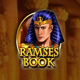 Ramses Book Deluxe slot logo by Gamomat at Wild Robin Casino